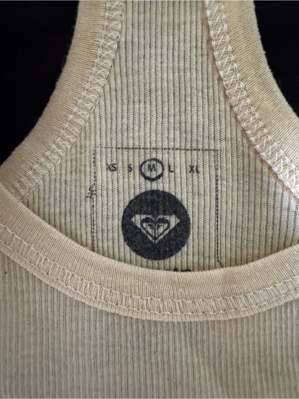 Roxy Pale Yellow Racerback Tank - Picture 3 of 3